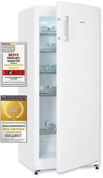 exquisit Getränkekühlschrank "GKS29-V-H-280E weiss" 145,5 cm hoch 60 cm bre günstig online kaufen