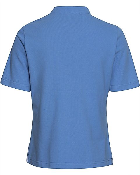 Luis Steindl T-Shirt Piqué-Shirt mit Vichykaro-Details günstig online kaufen