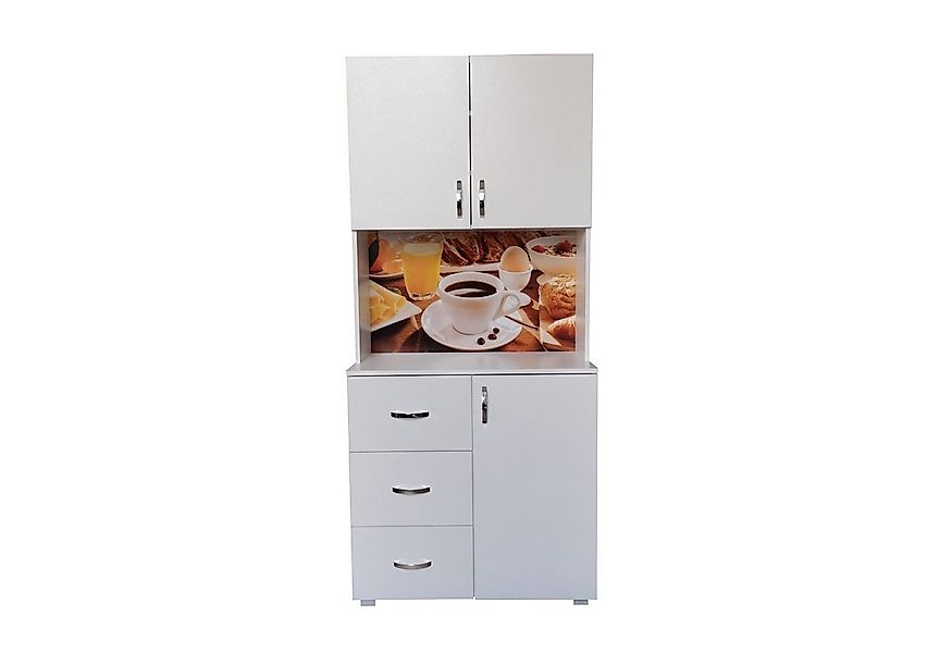 HTI-Living Hochschrank Küchenbuffet 3 Schubladen Blanca Bistro (Stück, 1-St günstig online kaufen
