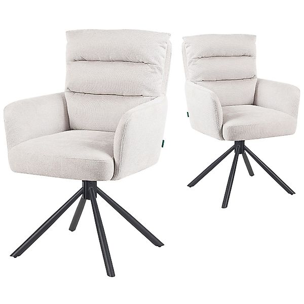 DUBI Möbel Polsterstuhl Mika-Jana 2er-Set, Federkern, günstig online kaufen