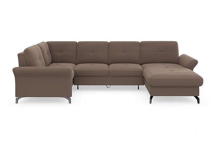 Home affaire Wohnlandschaft "Calando U-Form" wahlweise mit Bettfunktion, Be günstig online kaufen