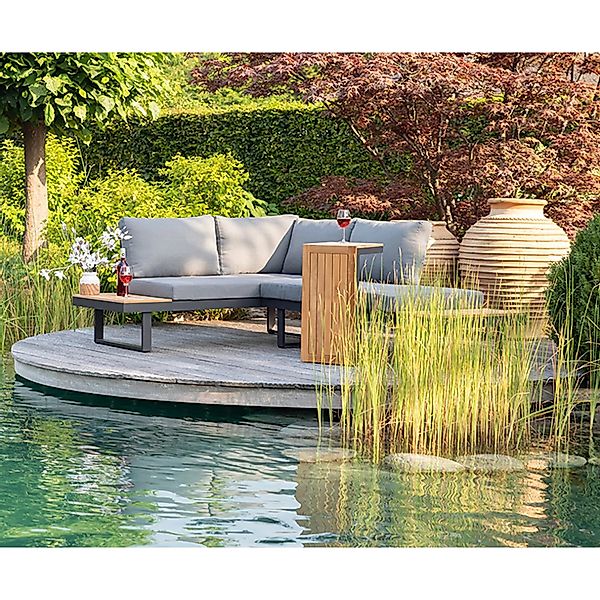 Greemotion Gartenlounge-Set Loungeset Outdoor [Samara] Loungemöbel-Set Alum günstig online kaufen