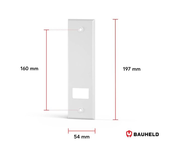 BAUHELD Gurtwickler-Abdeckplatte Metall, Zubehör für Rolladen günstig online kaufen