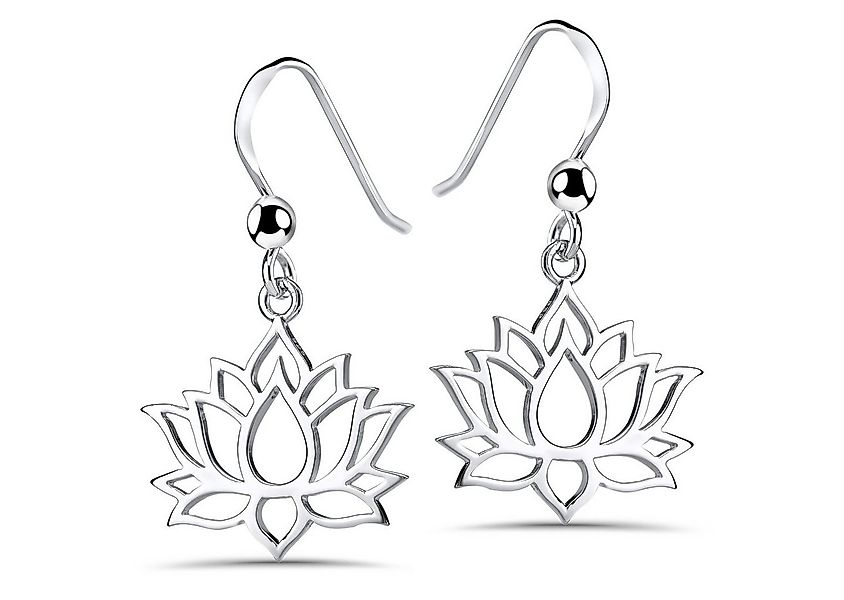 Materia Paar Ohrhaken Damen Lotus / Lotusblume SO-73 Silber, 925 Sterling S günstig online kaufen