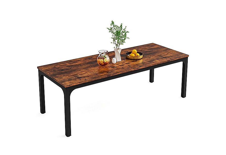 Tribesigns Esstisch 200 cm Esstisch für 8 Personen im industriellen Stil günstig online kaufen