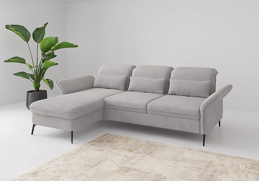 sit&more Ecksofa "Emely, inkl. Sitztiefenverstellung", wahlweise mit Bettfu günstig online kaufen