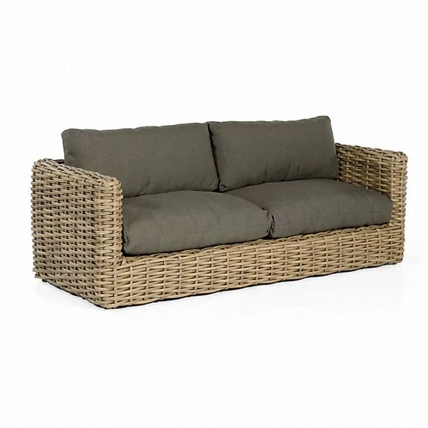 Natur24 Lounge-Sofa Sands 210 x 89 x 85 cm Polyethylen und Aluminium Sofa günstig online kaufen