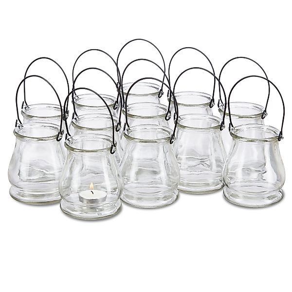 relaxdays Windlicht Glas 12er Set günstig online kaufen