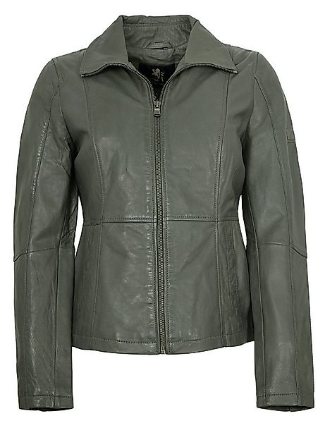 Otto Kern Lederjacke Lotta OTTO KERN - Damen Lederjacke Lammnappa grau-oliv günstig online kaufen