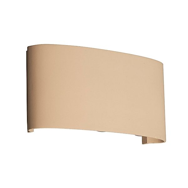 LED-Außenwandlampe Berlin, sandfarben, Breite 17 cm, Metall günstig online kaufen
