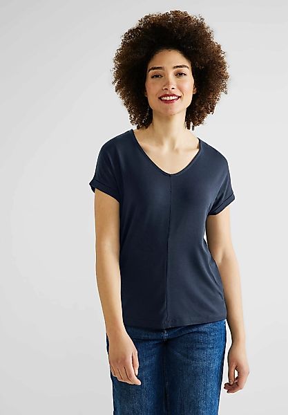 STREET ONE T-Shirt, mit V-Ausschnitt günstig online kaufen