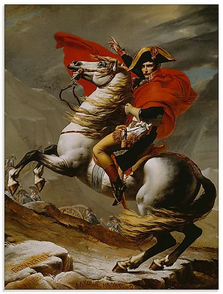 Artland Glasbild »Napoleon bei der Überquerung der Alpen.« Menschen 1 Stk. günstig online kaufen