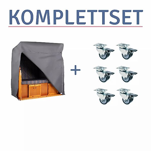 Zubehör Komplettset zum Strandkorb Baltic Dreisitzer günstig online kaufen