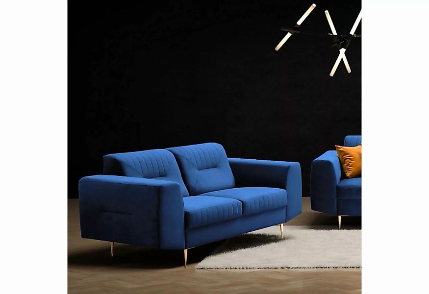 Beautysofa 2-Sitzer VENEZIA, Relaxsofa im modernes Design, mit Metallbeine, günstig online kaufen