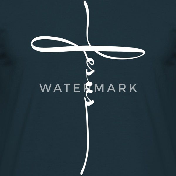 Spreadshirt T-Shirt Jesus Kreuz Christlich Männer günstig online kaufen
