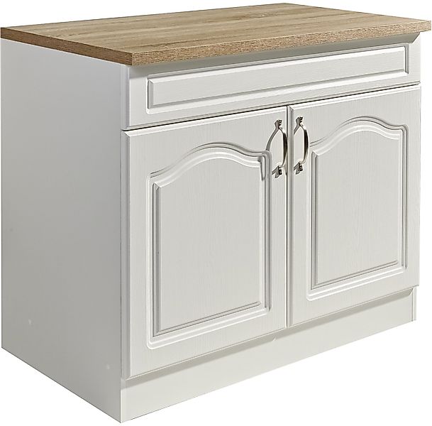 wiho Küchen Spülenschrank "Linz", 100 cm breit, in Landhaus-Optik günstig online kaufen