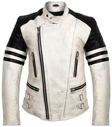 MDM Motorradjacke Herren Retro Lederjacke Motorrad günstig online kaufen