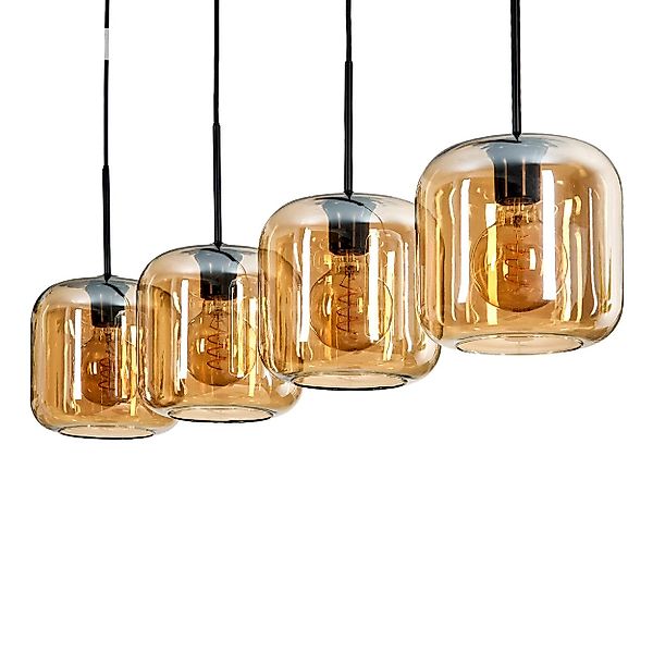 hofstein Pendelleuchte Pendellampe aus Metall/Glas in günstig online kaufen