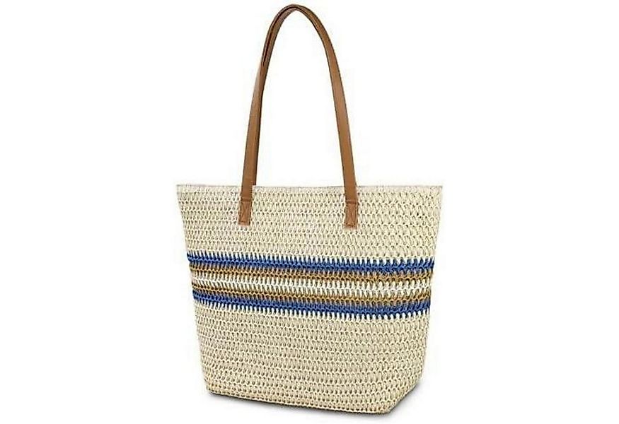 LuxusKollektion Strandtasche Strohtasche Strandtasche Damen Stroh Umhängeta günstig online kaufen