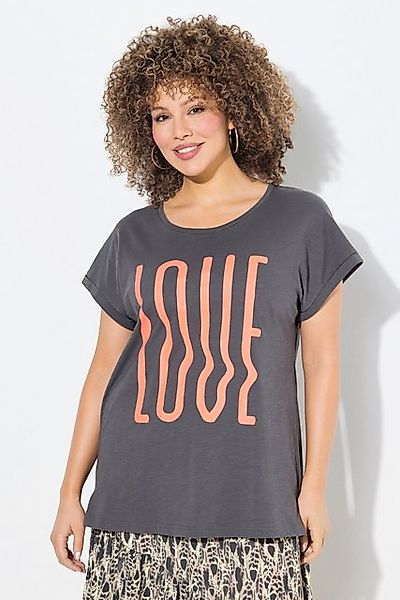 Ulla Popken T-Shirt T-Shirt oversized LOVE Halbarm günstig online kaufen