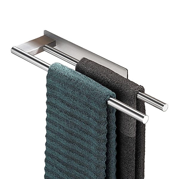 Coonoor Handtuchhalter Edelstahl Handtuchhalter Selbstklebend Doppelstange günstig online kaufen