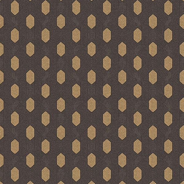 PROFHOME 369735-GU Exklusive Luxus Tapete Design Matt Schwarz Gold Braun 0, günstig online kaufen