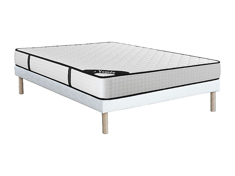 Bett-Set 160 x 200 cm, Polsterbett + Matratze 7-Zonen-Taschenfederkern & Me günstig online kaufen