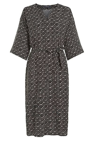 King Louie Midikleid -  Vintage Kurzarm Kaftan Kleid mit Print für Damen günstig online kaufen