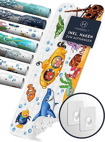 Homerella Badematte rutschfest Kinder - 100% BPA frei Inkl. 2 Haken zum Auf günstig online kaufen
