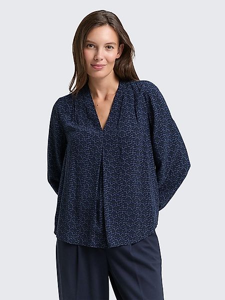 TOM TAILOR Langarmbluse Blusen & Shirts Bluse mit Muster günstig online kaufen