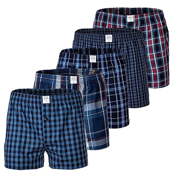MG1 Boxershorts Herren Web-Boxershorts 5er Pack günstig online kaufen