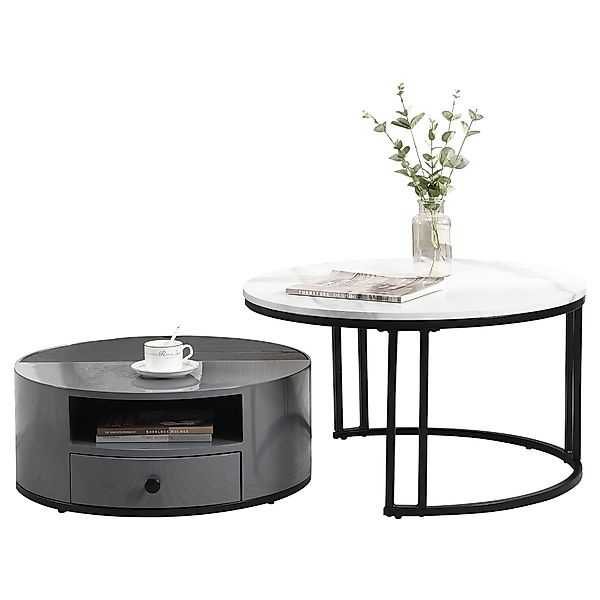 Merax Couchtisch mit Tischplatte in Patchwork-Design, günstig online kaufen