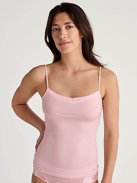 CALIDA Spaghettitop "Cate", Satin-Einsatz, Single Jersey Qualität, elastisc günstig online kaufen