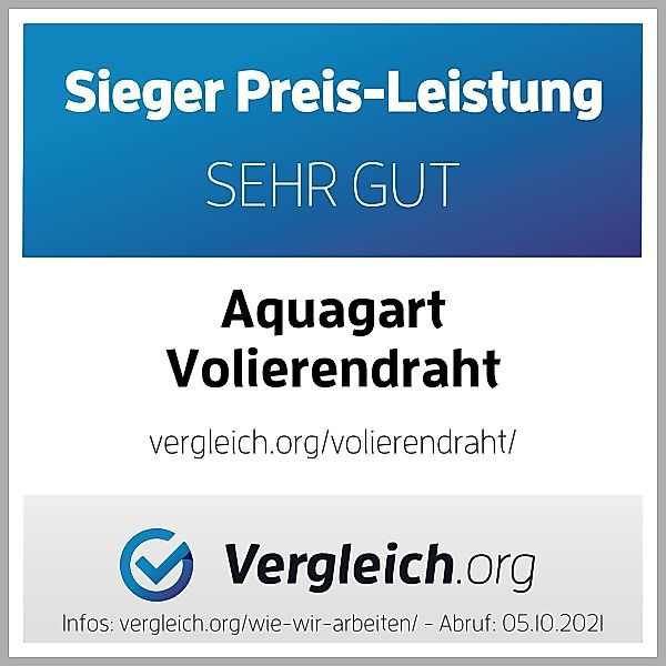 Aquagart Volierendraht 15m x 1m Volierendraht günstig online kaufen