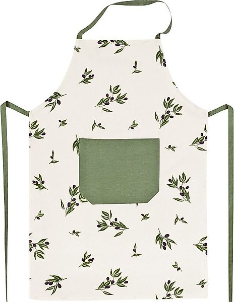 Kracht Kochschürze Schürze "Olivenzweige", Baumwolle Motiv günstig online kaufen