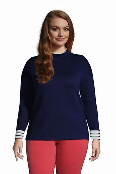 Pullover in großen Größen, Damen, Größe: 48-50 Plusgrößen, Blau, Nylon, by günstig online kaufen
