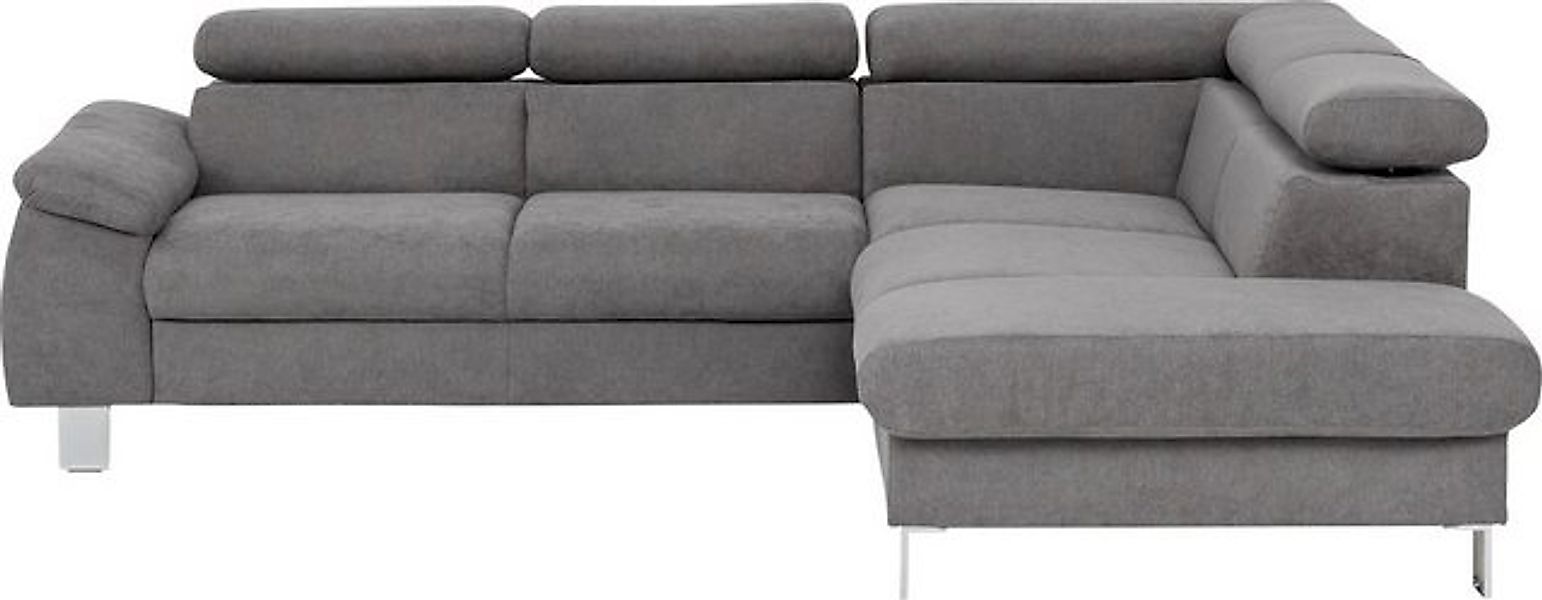 COTTA Ecksofa "Komaris L-Form mit Kopfteilverstellung", wahlweise mit Bettf günstig online kaufen