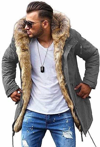 behype Parka "BHTYLER", mit abnehmbarem Kunstfell günstig online kaufen