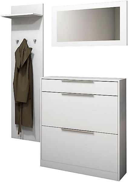 borchardt Möbel Garderoben-Set Oliva, Schuhschrank, Spiegel, Garderobenpane günstig online kaufen