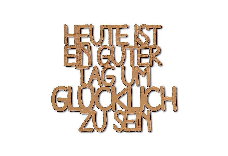 Namofactur 3D-Wandtattoo Wanddeko 'Guter Tag um glücklich zu sein' Wandschr günstig online kaufen