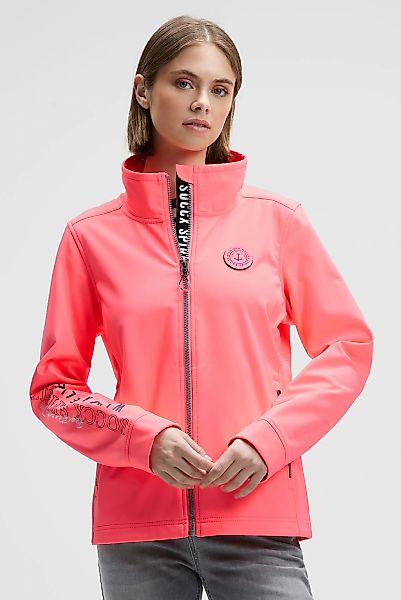 SOCCX Softshelljacke ohne Kapuze mit Stehkragen günstig online kaufen