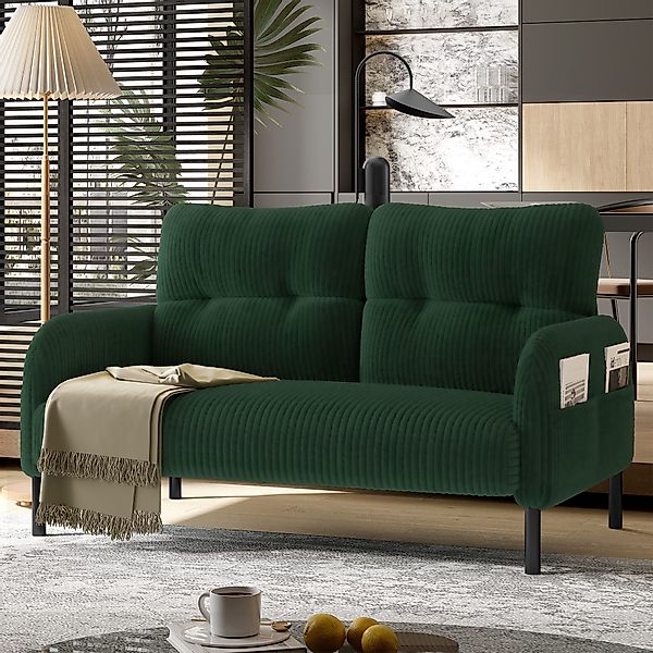 STILVORA Wohnzimmer-Set aus Cordstoff,Zweisitzer Relaxsofa mit günstig online kaufen