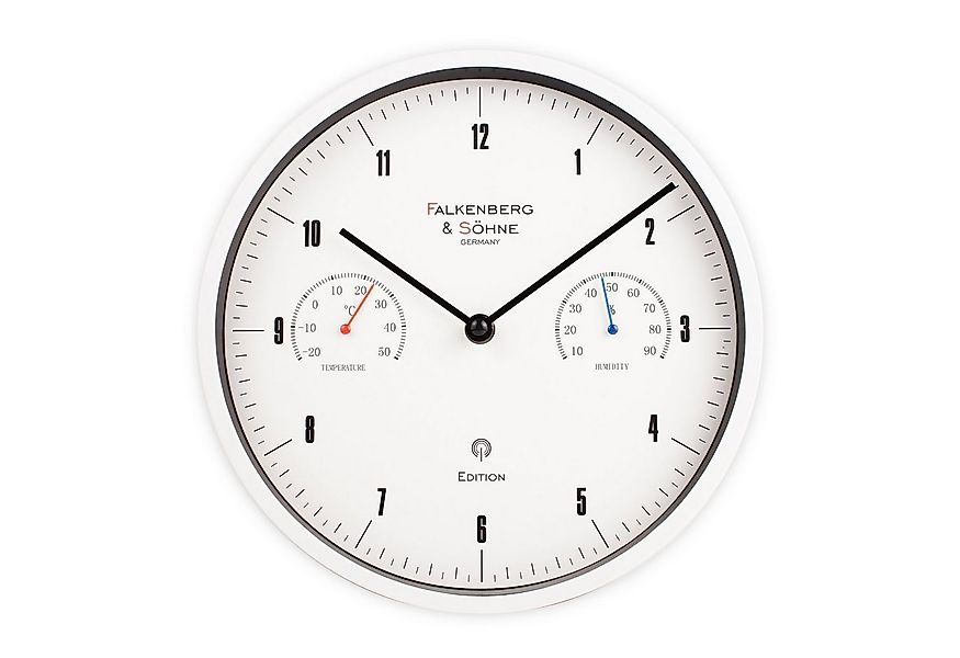 Miraval Funkwanduhr Funkwanduhr 250 mm Thermometer Hygrometer günstig online kaufen