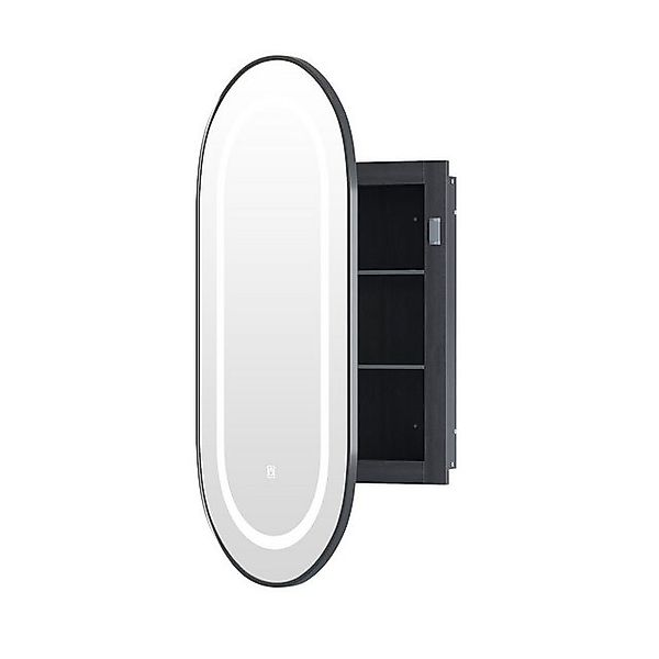 radelldar Badezimmerspiegelschrank oval mit Beleuchtung Spiegelschrank günstig online kaufen