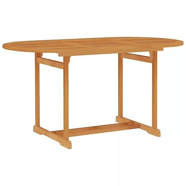 Gartentisch 150x90x75 Cm Teak Massivholz günstig online kaufen