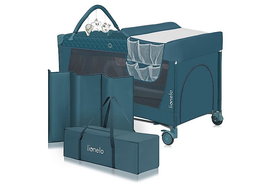 lionelo Baby-Reisebett FLOWER, 4in1:Laufstall Baby, Wickeltisch, Zwei Matra günstig online kaufen