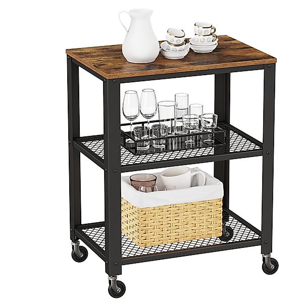VASAGLE Servierwagen, Beistellwagen, 60 x 76,5 günstig online kaufen