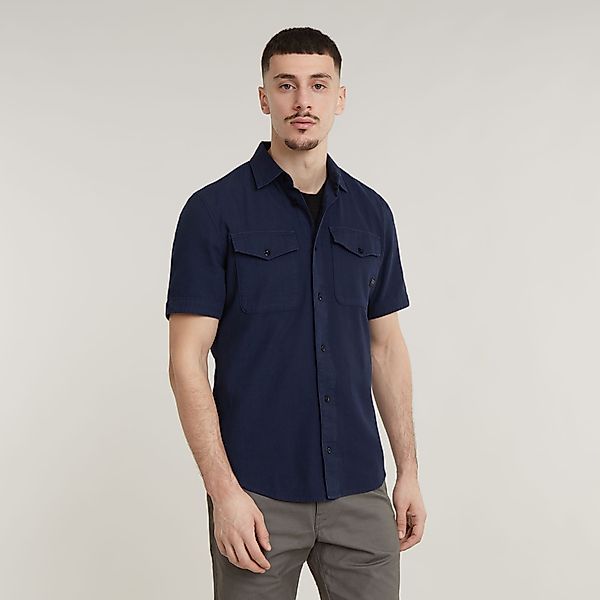 G-STAR Kurzarmhemd Marine Slim Shirt mit günstig online kaufen