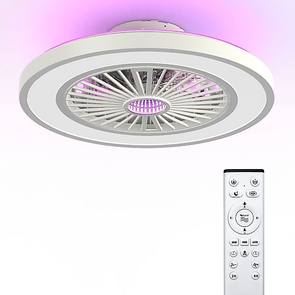 Tukrool Deckenventilator 54cm Deckenventilator mit LED günstig online kaufen