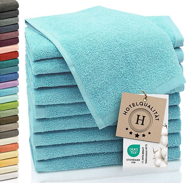 ZOLLNER Gästehandtücher, Walkfrottier (10-St), 30 x 50 cm, 100% Baumwolle, günstig online kaufen
